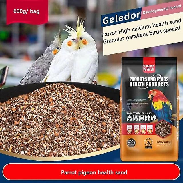 Jinzhaolai Perroquet Pigeon Oiseau avec Sable De Santé 600g Riche En Phosphore Calcium Nutritif Terre Rouge Poudre Pour Faciliter La Digestion Et F... on Productcaster.