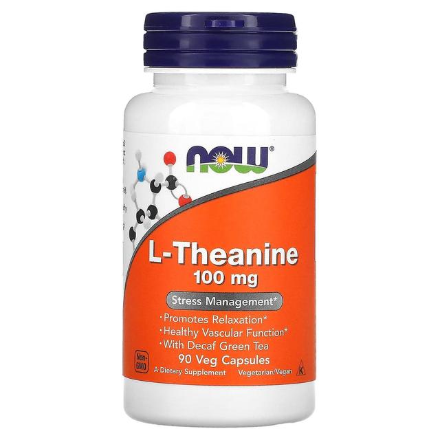 NOW Foods, L-Theanine, 100 mg, 90 Veg Capsules on Productcaster.