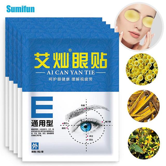 Visgaler 10pcs Chinese Herbal Eyesight Patch 100% Natural Eye Mask Relieve Eye Fatigue Myopic Amblyopia Improve Eyesight Good Vision 10PCS in 5 bags on Productcaster.