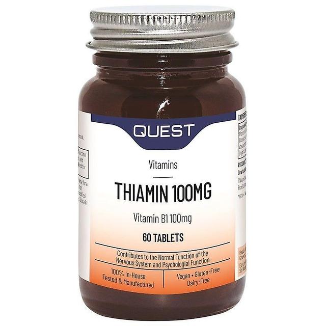 Quest Vitamins Quest Witaminy Tiamina (Witamina B1) Tabletki 60 (601222) on Productcaster.