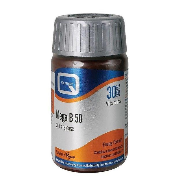 Quest Vitamins Vitaminas Quest mega B-50 Tabs 30 (601210) on Productcaster.