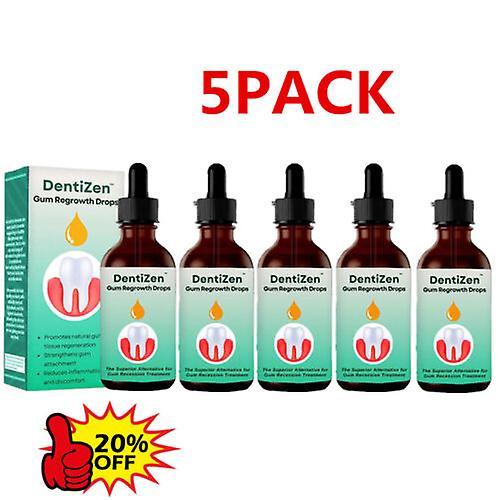 5x DentiZen Gum Regrowth Drops 30ml on Productcaster.