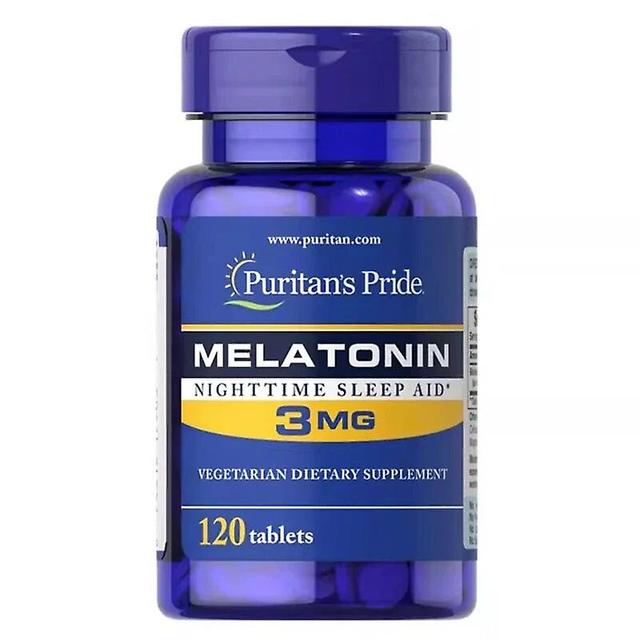 Vorallme 3 mg Melatonin Schlaftabletten, Flash Schlaftabletten Natürliche schlafunterstützte Zirbeldrüse Schlaf Nahrungsergänzungsmittel 120 Pills on Productcaster.