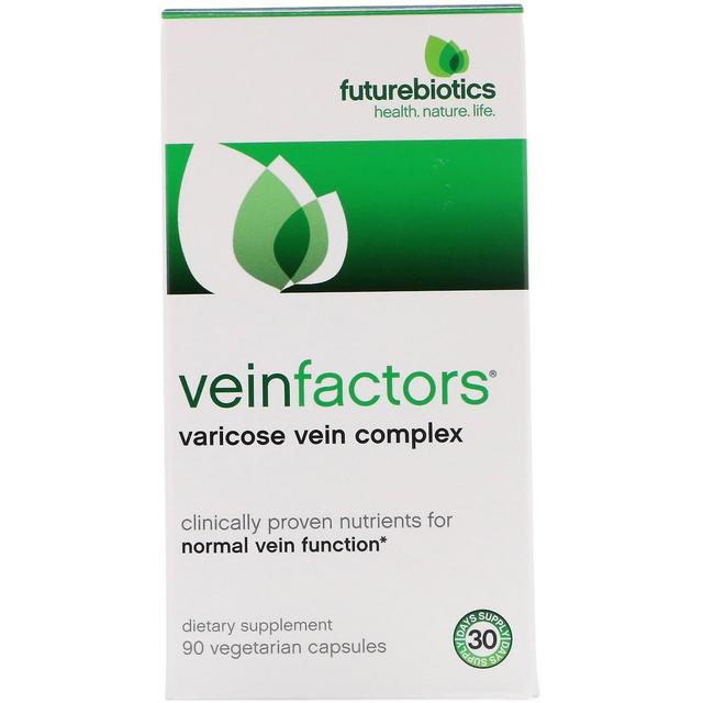 FutureBiotics, VeinFactors, Åderbråck Complex, 90 Vegetariska kapslar on Productcaster.