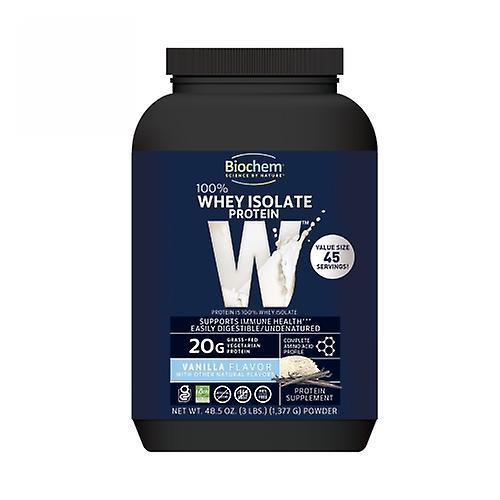 Biochem 100% Whey Protein Isolate Vanilla Flavor, 48.5 oz (paquete de 1) on Productcaster.