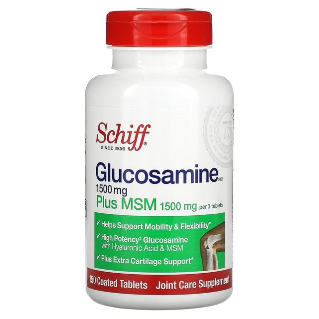 Schiff, Glucosamin Plus MSM, 500 mg, 150 belagte tabletter on Productcaster.