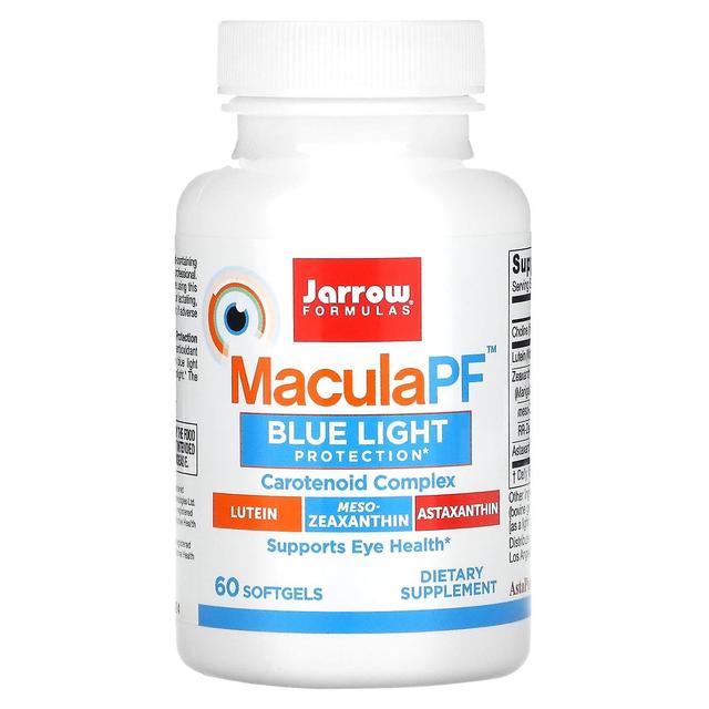 Jarrow Formulas, MaculaPF Blue Light Protection, 60 Softgels on Productcaster.