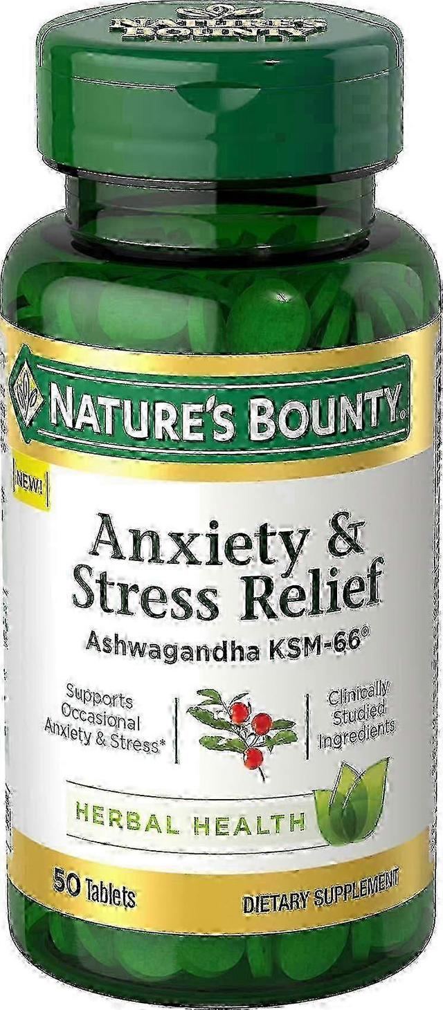 Natures Bounty Nature's bounty anxiety & stress relief ashwagandha ksm-66, tablets, 50 ea on Productcaster.