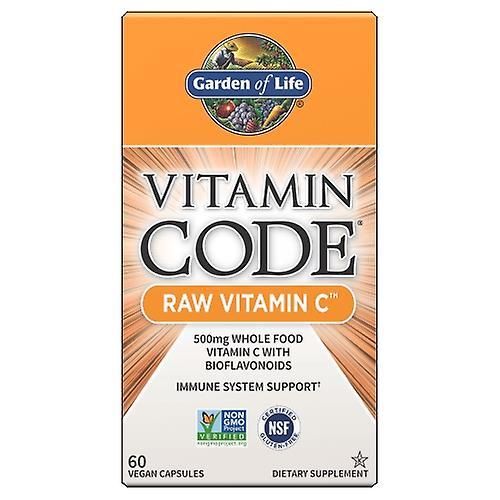 Garden of Life Vitamínový kód, surový vitamín C 60 čiapky (balenie po 6) on Productcaster.