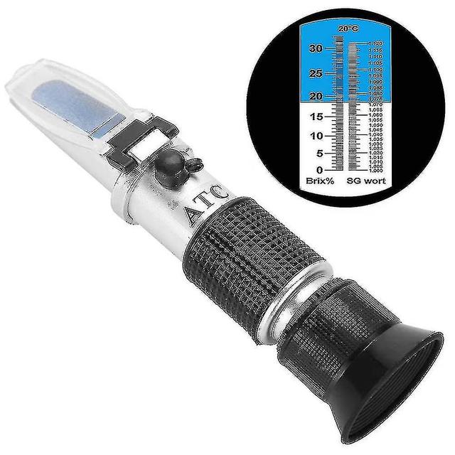 Refractometer Brix Sugar 0-32% Sugar Content Measuring Device For Beer Wort Sg, Grape Must, And Concentrations Of Drinkshs -gt on Productcaster.