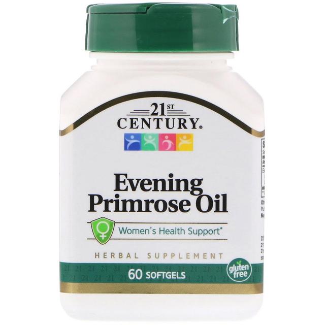 21st Century, Evening Primrose Oil, Women's Health Support, 60 Softgels on Productcaster.