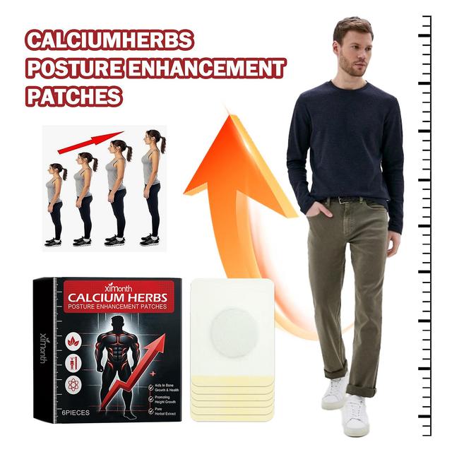 Ofocase Height Growth Aid Patches, Height Increases Calciumherbs Posture Enhancement Patches For Bone Strength, Peak Height Growth Aid Patch 6pcs-2... on Productcaster.