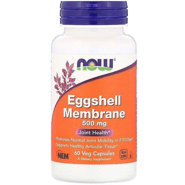 NOW Foods Nu voedingsmiddelen, Eierschaal membraan, 500 mg, 60 vegetarisch capsules on Productcaster.