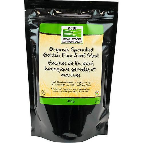 Now! Now Organic Sprouted Golden Flax Seed Meal, 400 Grams (Pack of 1) on Productcaster.