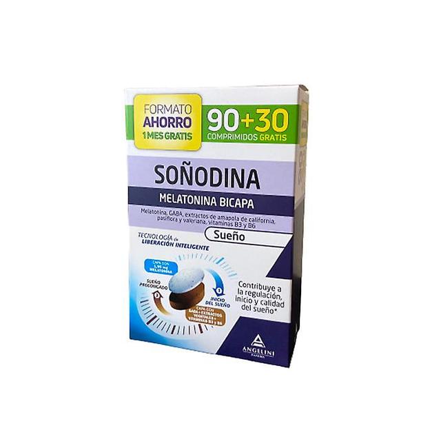 Angelini soñodine melatonin bilayer tablets for restful sleep - 90+30 tablets on Productcaster.