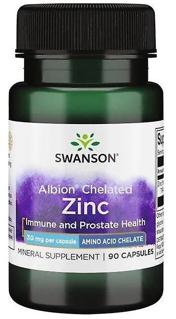 Swanson Albion Cheláted zinok 30 mg 90 Kapsula 87614020648 on Productcaster.