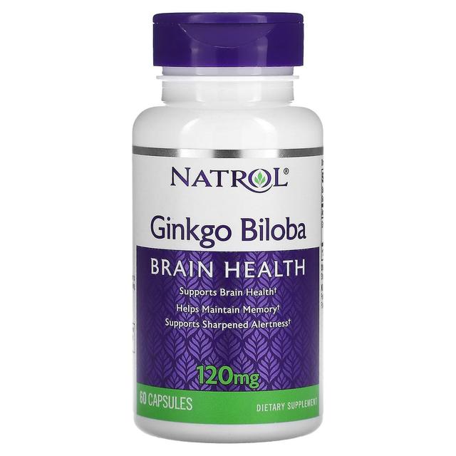 Natrol, Ginkgo Biloba, 120 mg, 60 Capsules on Productcaster.