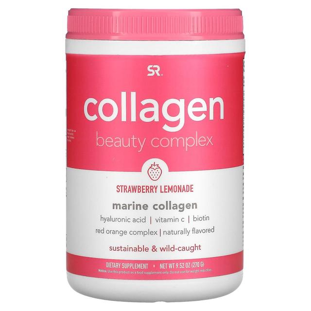 Sports Research, Collagen Beauty Complex, Marine Collagen, Strawberry Lemonade, 9.52 oz (270 g) on Productcaster.