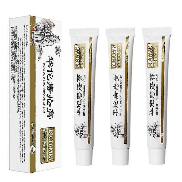 1-3szt Hua Tuo Herbal Hemoroids Cream Hemoroidy wewnętrzne Stosy zewnętrzne 3pcs on Productcaster.