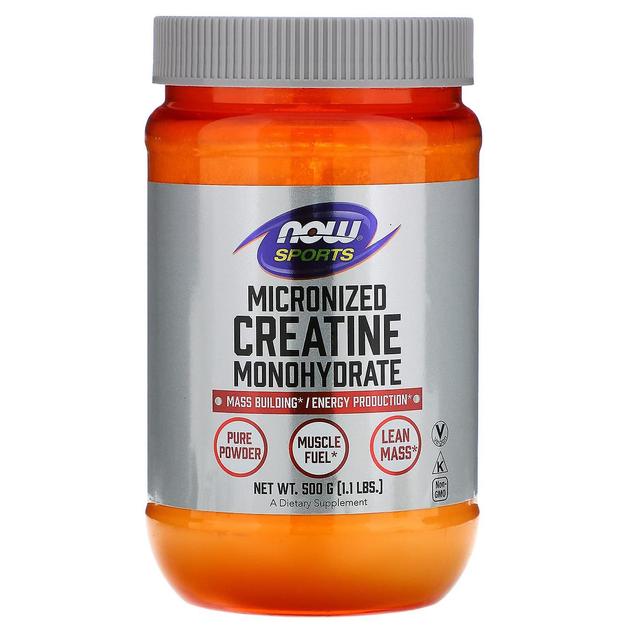 NOW Foods NOW Alimentos, Esportes, Creatina Micronizada Monohidratada, 1,1 lbs (500 g) on Productcaster.