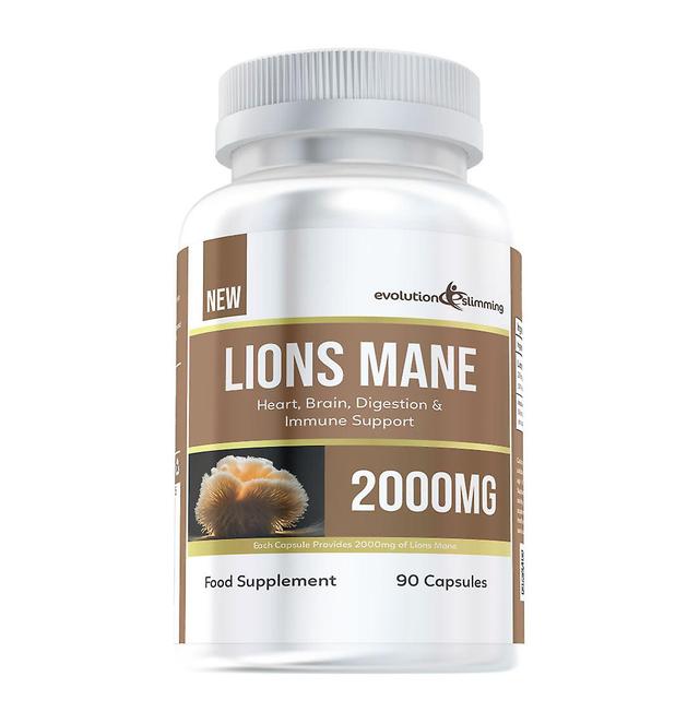 Evolution Slimming Lions Mane 2000mg (50% polyfenolit) - 90 kapselia - Antioxdant - Evolution laihdutus on Productcaster.