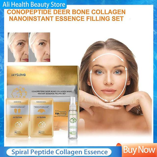 Peptide Deer Bone Collagen Essence Kit Anti Aging Nano Instant Essence Filling Essence Set Moisturizing Skin Care Tangrui on Productcaster.