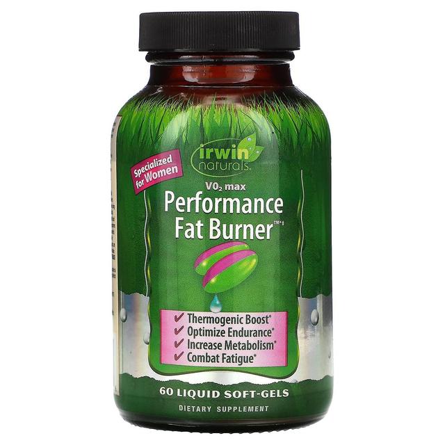 Irwin Naturals, V02 Max, Performance Fat Burner, 60 Liquid Soft-Gels on Productcaster.