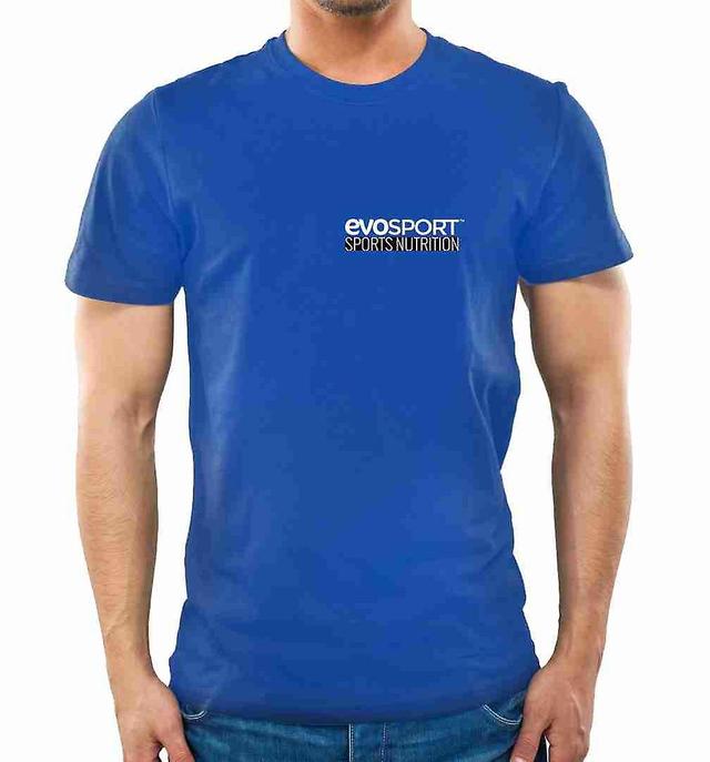 Evolution Slimming EvoSport Blau 100 % Baumwolle T-Shirt - XL - Shirts - Evolution abnehmen on Productcaster.