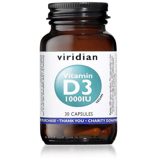 Viridian Vitamin D3 (Vegan) 1000iu Veg Caps 30 (270) on Productcaster.