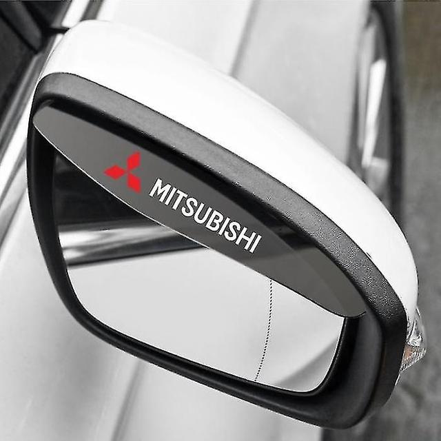 Auto Tweedelige Smoked Black Mirror Rain Cover Smoke Cover-mitsubishi (tweedelig pak) on Productcaster.