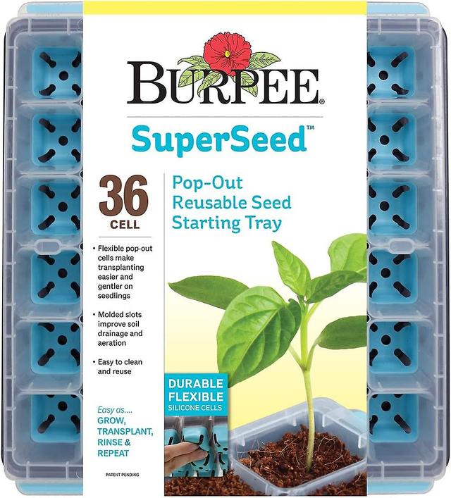 Hgbd-burpee Superseed Windowsill Seed Starting Tray | 8 Xl Cell | Seed Starter Tray | Reusable & Dishwasher Safe | For Starting Vegetable Seeds, Flowe on Productcaster.