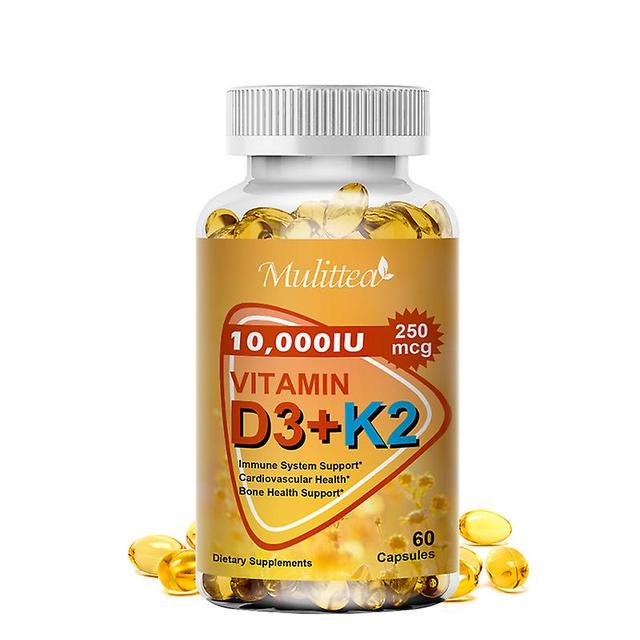 Beitong Mulittea Vitamin D3+k2 Capsule For Regulate Calcium Metabolism Promote Bone Health Heart & Increase Immunity System Supplement 60pcs on Productcaster.