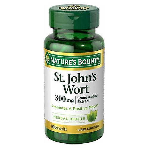 Natures Bounty Nature's Bounty St. Johns Wort Herbal Supplement, 300 mg, 100 cápsulas (Paquete de 2) on Productcaster.