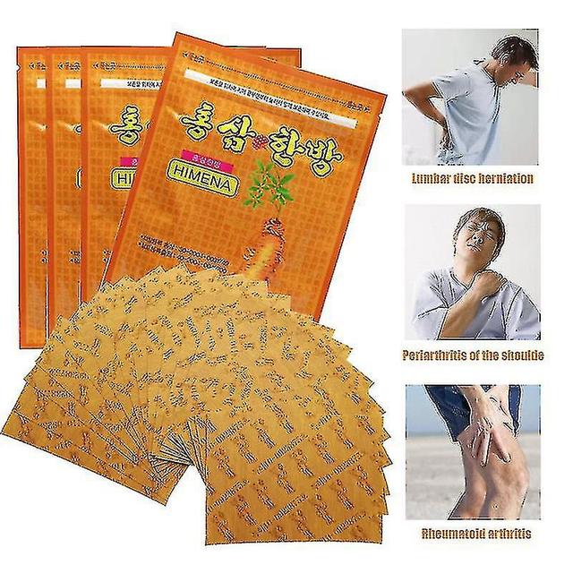 20pcs/bag Korea Yellow Ginseng Medical Plaster Relieve Patch Plant Extracts Reli on Productcaster.