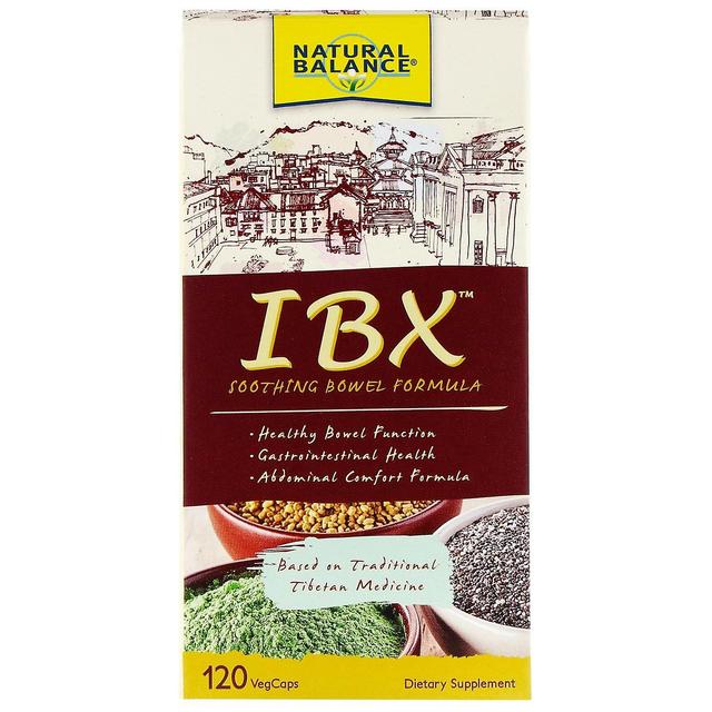 Natural Balance Natürliche Balance, IBX Beruhigende Darm Formel, 120 Veg Caps on Productcaster.