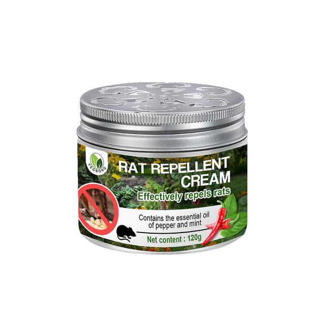 Crème répulsive pour rats Mélange concentré éprouvé. Huile essentielle naturelle de menthe poivrée, de piment et d’ail. Dissuasion ultra-efficace e... on Productcaster.