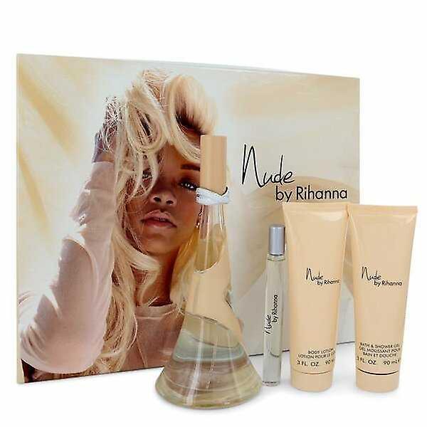 Nude By Rihanna Gift Set - 3.4 Oz Eau De Parfum Spray + 3 Oz Body Lotion + 3 Oz Shower Gel + .33 Oz Mini Edp Spray -- For Women on Productcaster.