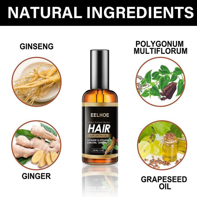 30ml Vitamin E Oil For Long Growth Natural Ginseng Growth Thickening Essence Oil Loss Serum Care Xinmu on Productcaster.