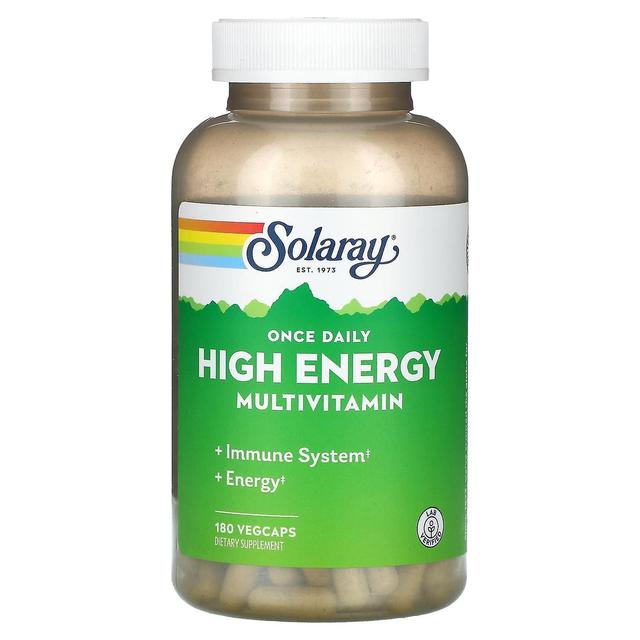 Solaray, una volta al giorno Alta Energia, Multivitaminico, 180 VegCaps on Productcaster.