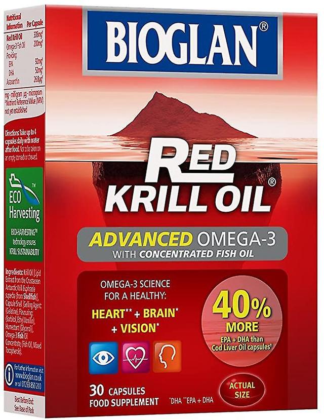 Bioglan, Red Krill Oil Advanced Omega 3, 30 Capsules on Productcaster.