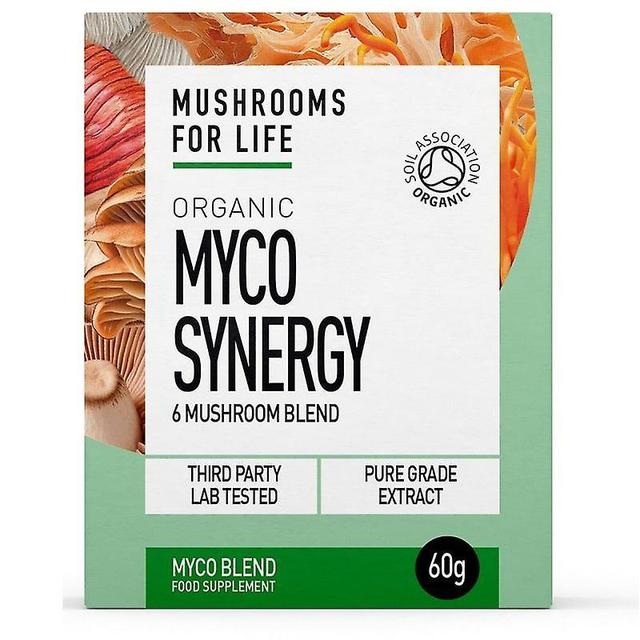 Mushrooms4Life Huby pre život Organic Myco Synergy prášok 60g (MFL223) on Productcaster.