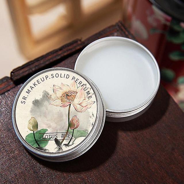 Solid Perfume, Portable Pocket Balm Perfume, Women Solid Perfume Natural Fragrance Parfum Elegant Women's Gift Lotus on Productcaster.