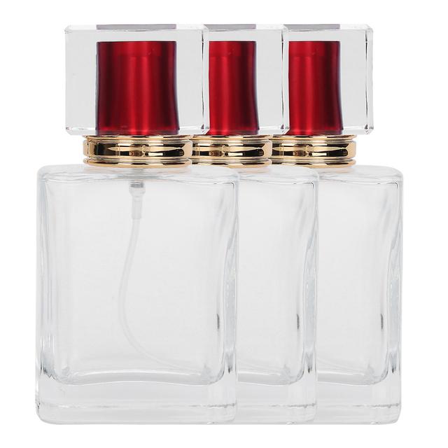 50ml Glass Perfume Bottle Refillable Perfume Atomizer Dispenser Liquid Makeup ContainerRed on Productcaster.