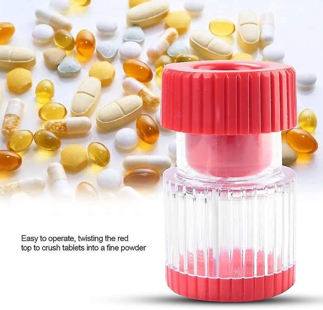 Pill Pulverizer Crusher, 2 In 1 Lightweight Multifunction Pills Grinder Box on Productcaster.