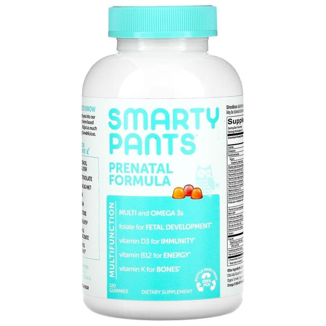 SmartyPants, formuła prenatalna, cytryna, pomarańcza i banan truskawkowy, 120 żelków on Productcaster.