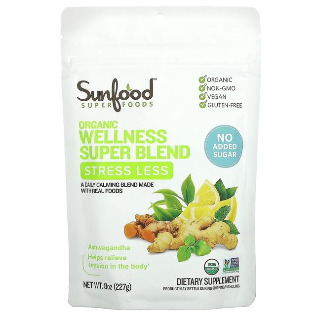 Sunfood, Organic Wellness Super Blend, Stress Less, 8 oz (227 g) on Productcaster.