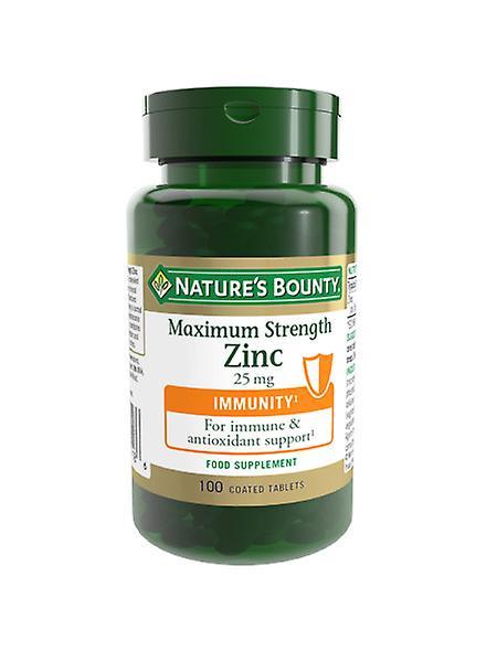 Natures Bounty Maximum Strength Zinc 25 mg, 100 Tablets on Productcaster.