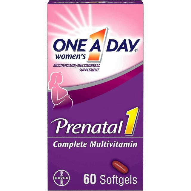 One a day women's prenatal multivitamin with omega 3 and dha, softgels, 60 ea on Productcaster.