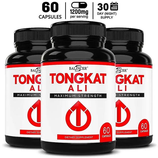 Vorallme Balincer Tongkat Ali Extract Supplement for Men's Endurance and Muscle, Non-GMO 60 Count-3 bottle on Productcaster.