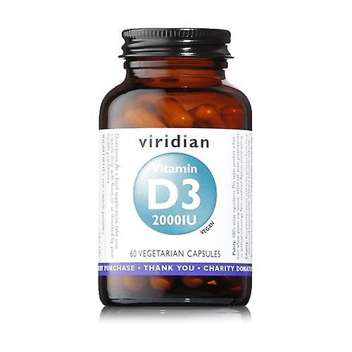 Viridian Vitamin D3 2000 IU 60 capsules on Productcaster.